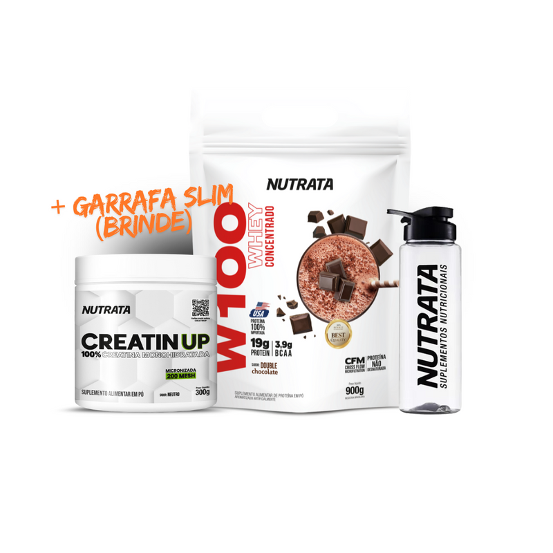 W100 900g + Creatina Pura 300g